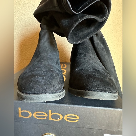 bebe taara mixed black riding boot size 7 - Picture 10 of 11